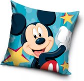 Mickey Ster Sierkussens - Kussen - 40 x 40 inclusief vulling - Kussen van Polyester - KledingDroom®