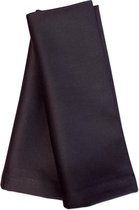 2 Zwarte damast servetten (Hotelkwaliteit: 250 gr/m2) - 100% katoen