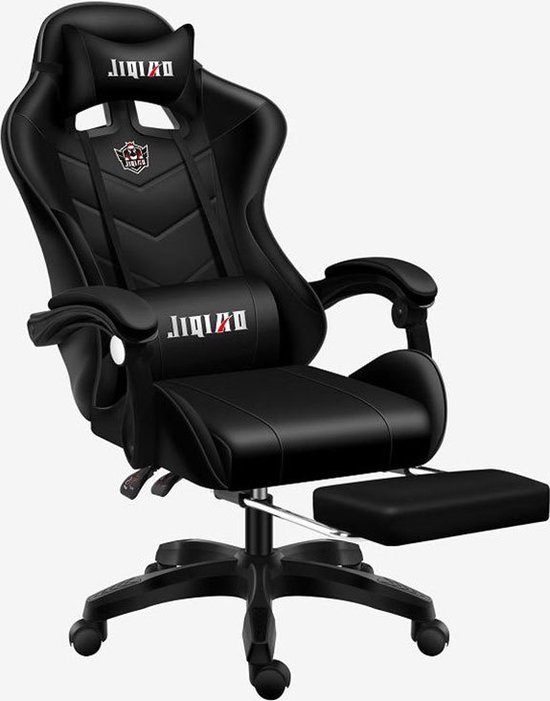 AVL - Extreem ergonomische en draaibare gamer PC- Gaming stoel- Bureaustoel- PU leer met voetsteun