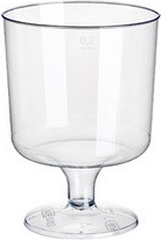 Faculteit komedie entiteit Glazen voor rode wijn, PS 0,2 l Ø 7,2 cm · 10 cm glashelder (60 stuks) merk  papstar... | bol.com