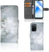 Flip case OPPO A16/A16s | OPPO A54s Smartphone Hoesje Painting Grey