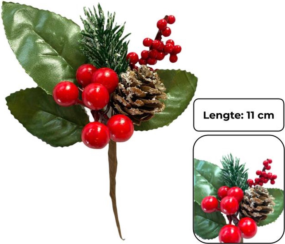 PD® Mini kersttak Kerst tak met decoratieve bessen