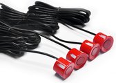 Parkeersensoren - rode - 4 sensoren - parkeersensor - parkeerhulp - achteruitrijhulp - rood - sensors - achterzijde