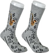 Saxofoon sokken – maat 38 t/m 45 muziek cadeau
