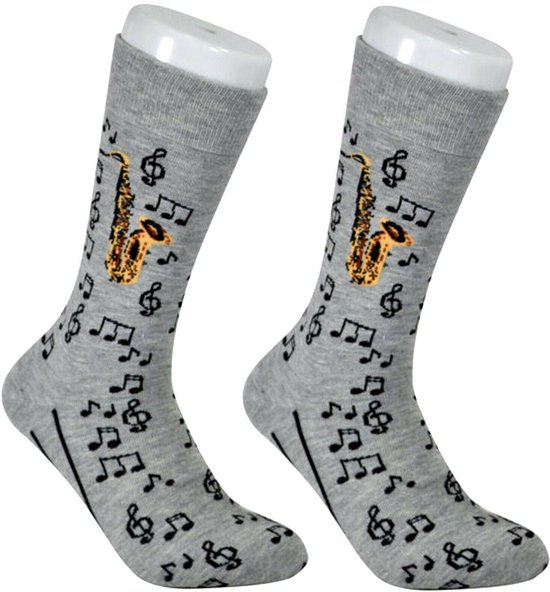 Saxofoon sokken – maat 38 t/m 45 muziek cadeau