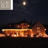 Luksus IJspegel kerstverlichting 955 LED warm wit 8 functies en timer functie – LUKSUS - 20 meter lengte voor binnen en buiten