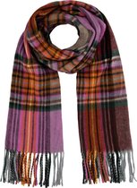 MGO Sjaal Check - Zachte sjaal-stola-omslagdoek - patroon Roze