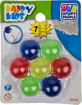 Stuiterballen uitdeelcadeau cadeautje - Multicolor - Kunststof - 7 Stuks