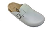 Walkx comfort clogs wit leder, maat 40