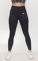 Barzillas performance sportlegging dames - Legging dames - High waist - Dry fit - 4way stretch - Fashion - Dark grey - Side pockets - Size XL