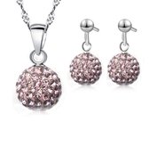 Sieraden set dames – Ketting – Oorbellen – Zilver – Moederdag – Cadeau voor haar