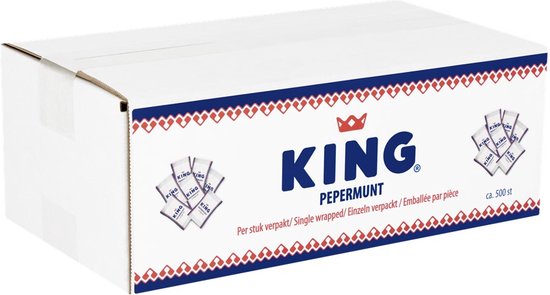 King per stuk verpakt stuks à 2g - Verfrisser - Koningsdag |