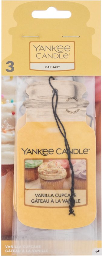 Yankee Candle Autoparfum Vanilla Cupcake 3 stuks