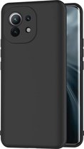 Hoesje Xiaomi Mi 11 - Zwart Siliconen Case