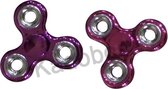 Spinner metallic paars en roze - 7.5 cm - handspinner