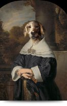 Maison de France - Canvas Hondenportret labrador - dame - canvas - 80 x 120 cm