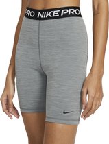 Nike Pro 365 Short Tight  Sportlegging - Maat M  - Vrouwen - grijs - zwart - wit