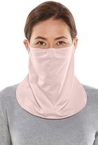 Coolibar - UV-werend Gezichtsmasker voor volwassenen - Crestone - Roze - maat L/XL