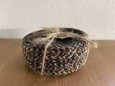 Onderzetters jute 6 stuks doorsnede 11 cm