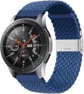 Smartwatch bandje - Geschikt voor Samsung Galaxy Watch 46mm, Samsung Galaxy Watch 3 45mm, Gear S3, Huawei Watch GT 2 46mm, Garmin Vivoactive 4, 22mm horlogebandje - Nylon stof - Fungus - Loop