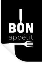 Stickers Stickers muraux - Citations - Bon appétit - Cuisine - 40x60 cm - Film adhésif