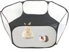 Knaagdieren Ren - Opvouwbaar - Cavia/Hamster/Konijn - 120x60x38 cm - Zwart