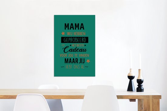 Magnifique cadeau pour maman - Maman tu as déjà notre aluminium rose 60x90 cm