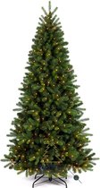 Royal Christmas - Natuurlijke Kunstkerstboom - Bergen PE / PVC Premium - Smart 350 LED Lampjes - 210 cm - Groen 1139 Takken