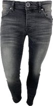 Heren jeans grijs basic denim - skinny fit & stretch - 3828 - maat 32 - Black Friday - kerst - kerstmis