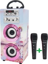 Karaokeset voor Kinderen, Speelgoed Microphone, Cadeau voor Jongens en Meisjes Karaoke Bluetooth Speaker met Microfoon