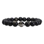 Bela Donaco Armband Luxury B10 – Gold sheen Obsidiaan – Sterling Zilve