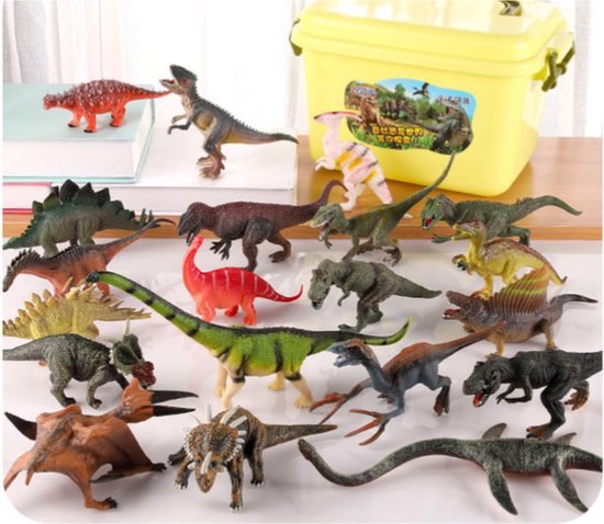 Interpunctie vuist Uitgaan Dinosaurus speelgoed- dinosaurus- dinosaurus speelgoed - SET 20 STUKS - 15  TOT 19 CM... | bol.com