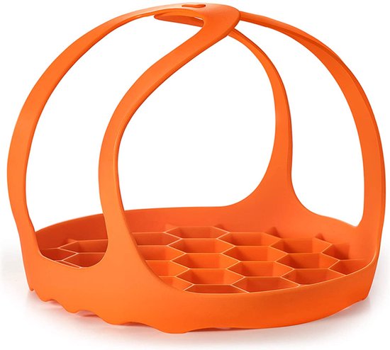Pannenlappen - Ø 20 cm - Onderzetter - Pannenhouder - Lichtgewicht - Siliconen - Oranje - Onderzetter - Pannentiller - Pannenlap — afbeelding 5