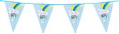 Vlaggenlijn - Geboorte vlaggen - Slingers - Baby Boy - 6 meter - polyetheen - blauw - jongen geboren