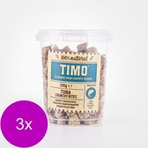 Timo Crunchy Blokjes Emmer - Hondensnacks - 3 x Tonijn 330 g