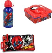 Spiderman - Broodtrommel - Lunchset   - Pop up Drinkbeker van 400ml  + etui
