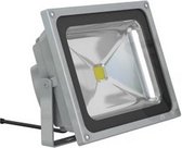 LED floodlight - schijnwerper - 30W IP65 Warm White  behuizing - zilvergrijs PROMO + 3 LED lampen A60 6W GRATIS