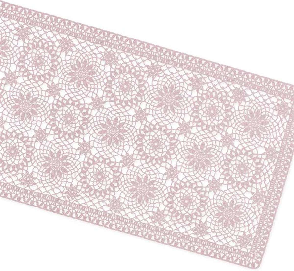 Unique Living | Tafelloper Amira vinyl 40x150cm oud roze