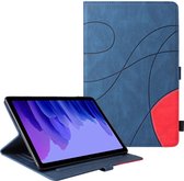 Samsung Galaxy Tab A7 hoes - Perfecte pasvorm - Slaap/Wake functie – Duo Color – Blauw
