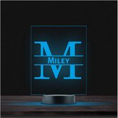 Led Lamp Met Naam - RGB 7 Kleuren - Miley
