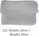 Metallic muurverf 2,5 ltr 122. Zilver