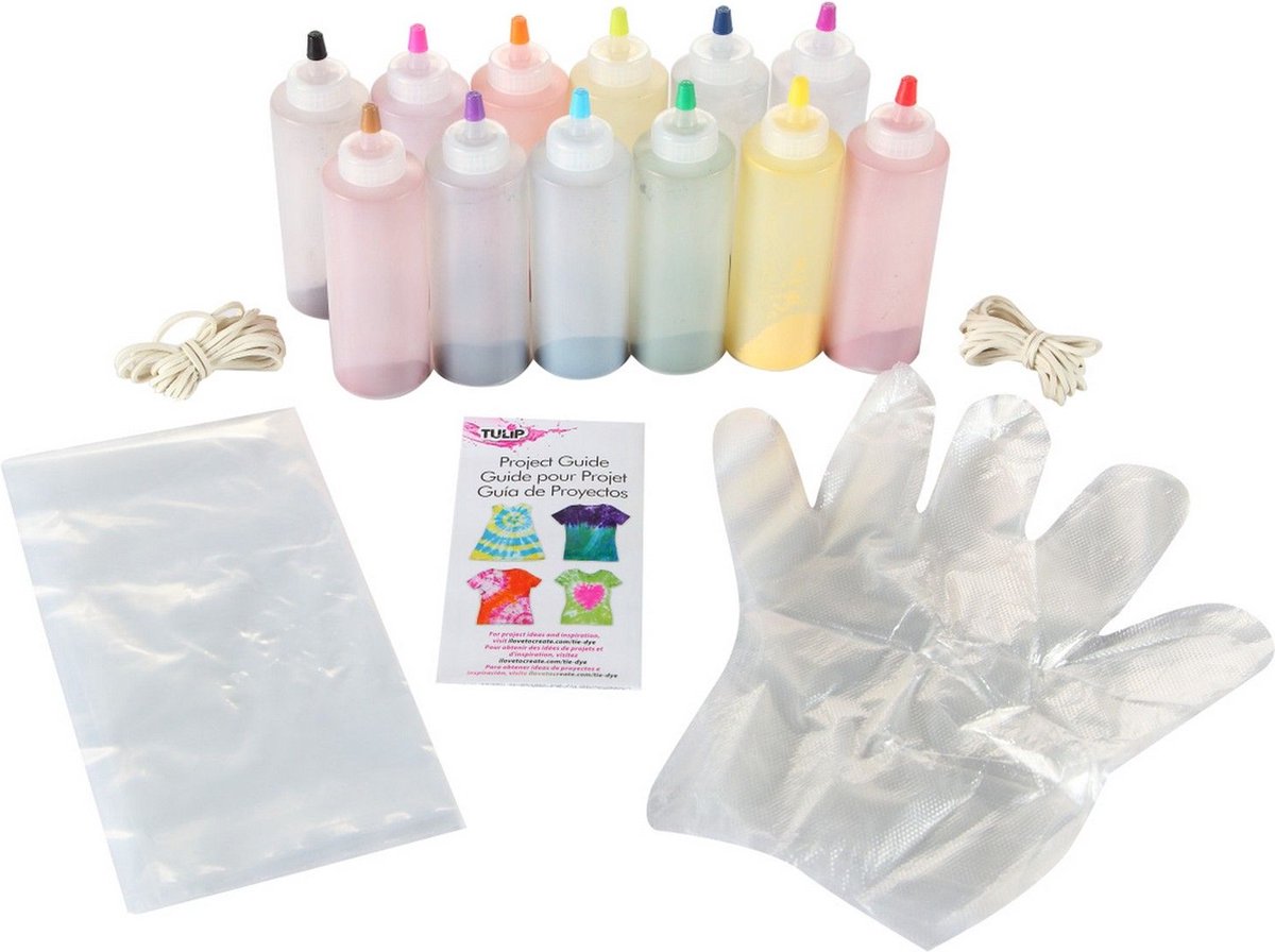 One-step Tie Dye Kit - Super Big - 12 kleuren - 57.3g