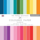 The Paper Boutique Kleur Papier - Regenboog - 24x2 vellen - 30.5x30.5cm