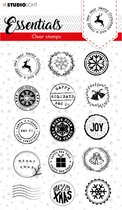 Studio Light Essentials Clear stamp A6l - Christmas Postzegels
