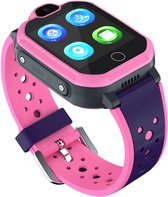 Smartwatch voor Meisjes - Kinder Horloge - LBS Tracking - SOS - Bellen - Micro chat - Touch screen - Games - Camera - Kleur Roze