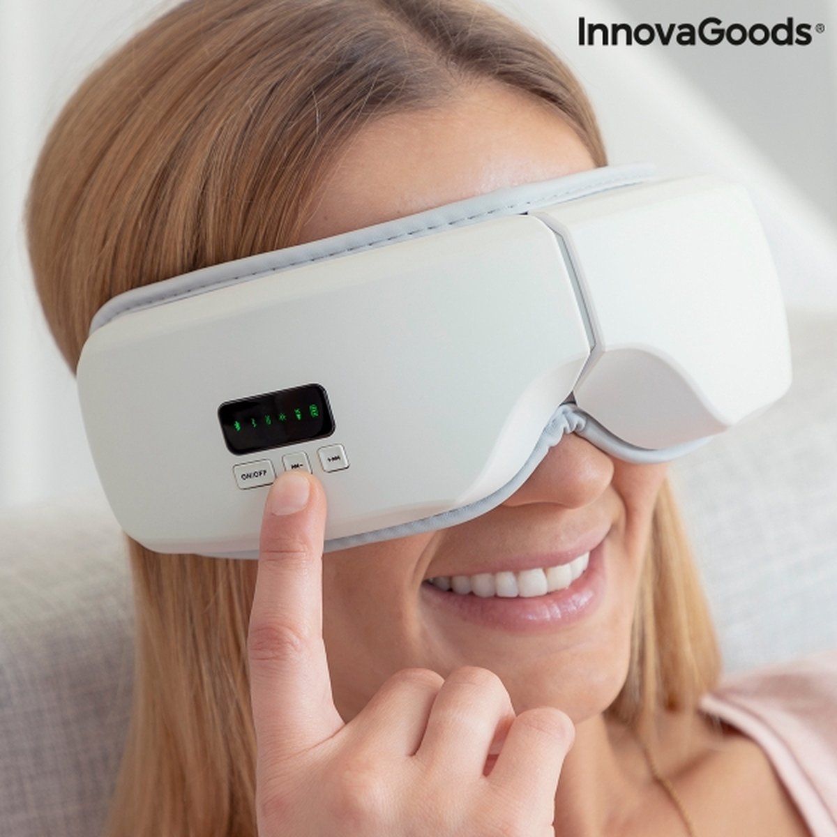 InnovaGoods Oogmassage Apparaat met Bluetooth - 4-in-1 Oogmassager thumbnail 2