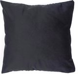 Kussenhoes  Fluweel| Zwart | Velvet | 100% Polyester | 45 x 45 cm | Exclusief binnenkussen