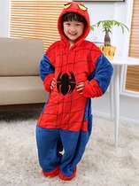 Spiderman onesie - Lekker warm & fluffy - Ook als pyjama te gebruiken - Spiderman huispak- Lengtemaat 155-165
