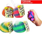 Balle anti-stress Rainbow Stretch - 1 pièce - Balle à presser pour la main - Enfants - 7 cm - Fidget Toy