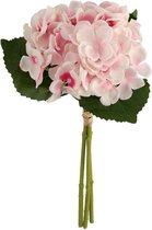 Gerimport Kunstbloemen Hortensia 35 Cm Wit/roze/groen